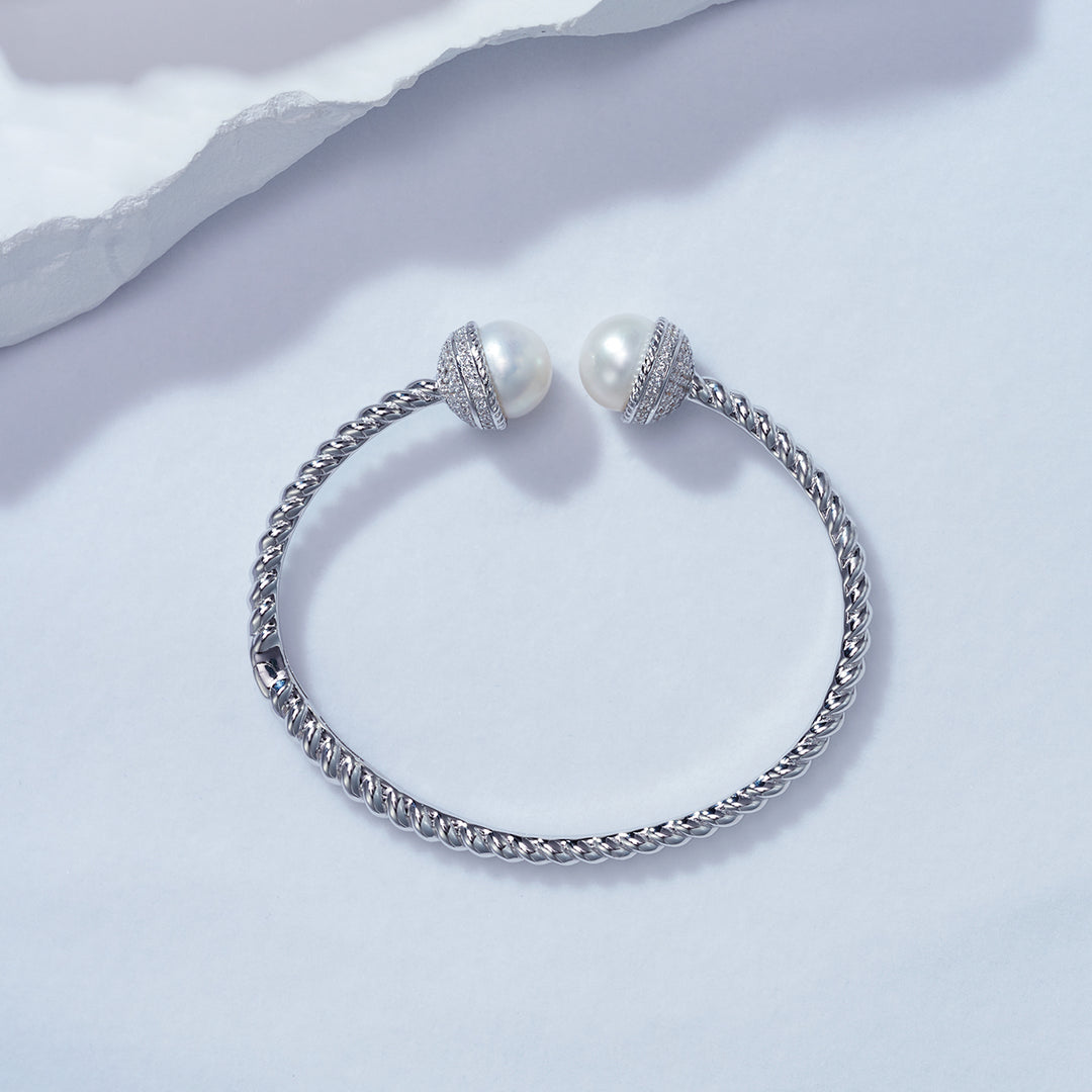 Asian Civilisations Museum Freshwater Pearl Bracelet WB00075 | New Yorker Collection - PEARLY LUSTRE