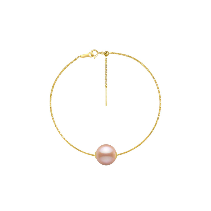 18K Solid Gold Interchangeable Pearl Bracelet KB00008 | Possibilities - PEARLY LUSTRE
