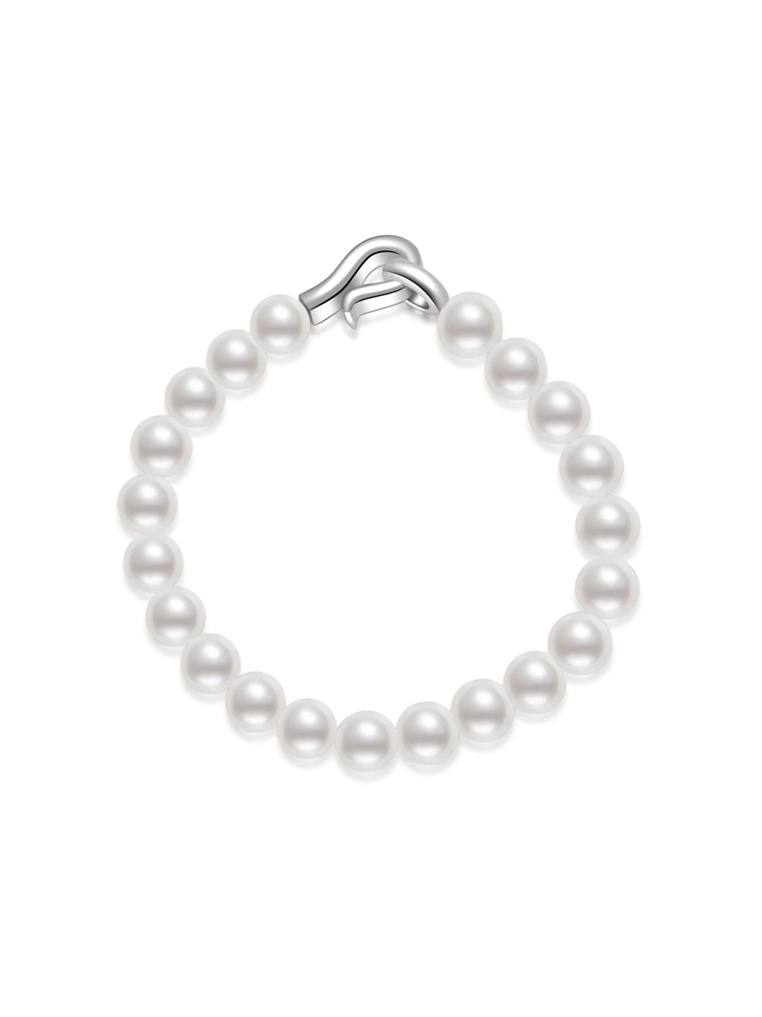 トップラスター淡水パールブレスレット WB00144 | 接続する