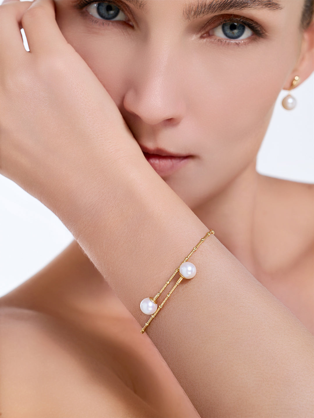 Elegantes Süßwasserperlenarmband WB00145