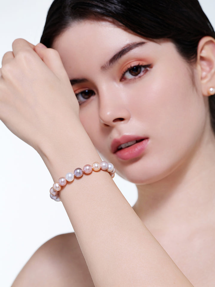 Bracciale Elegante Candy con Perle d'Acqua Dolce WB00174