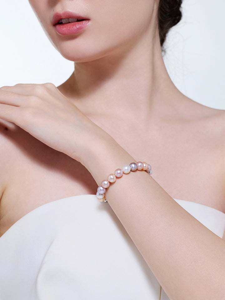Bracciale Elegante Candy con Perle d'Acqua Dolce WB00174