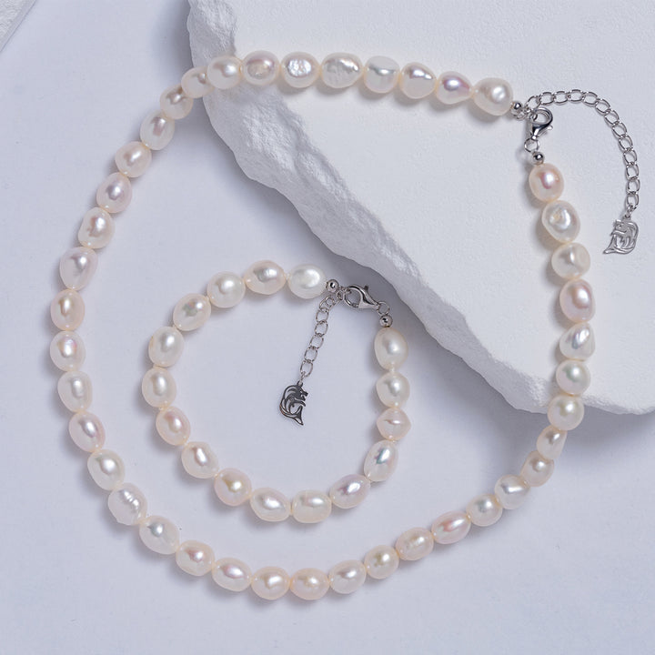 Baroque Freshwater Pearl Bracelet WB00191 | Rock - PEARLY LUSTRE