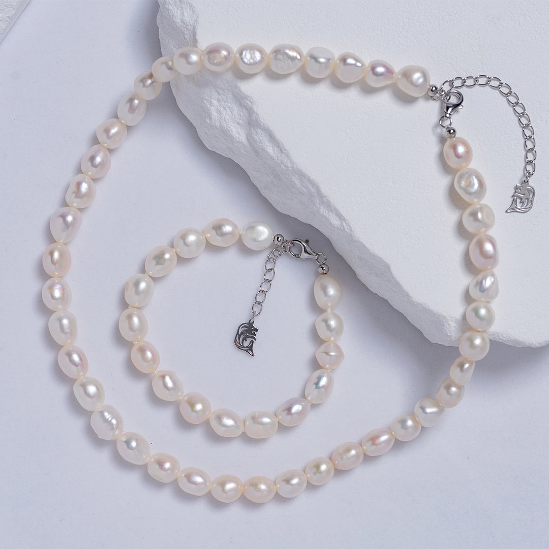 Baroque Pearl Set WS00097 | Rock - PEARLY LUSTRE