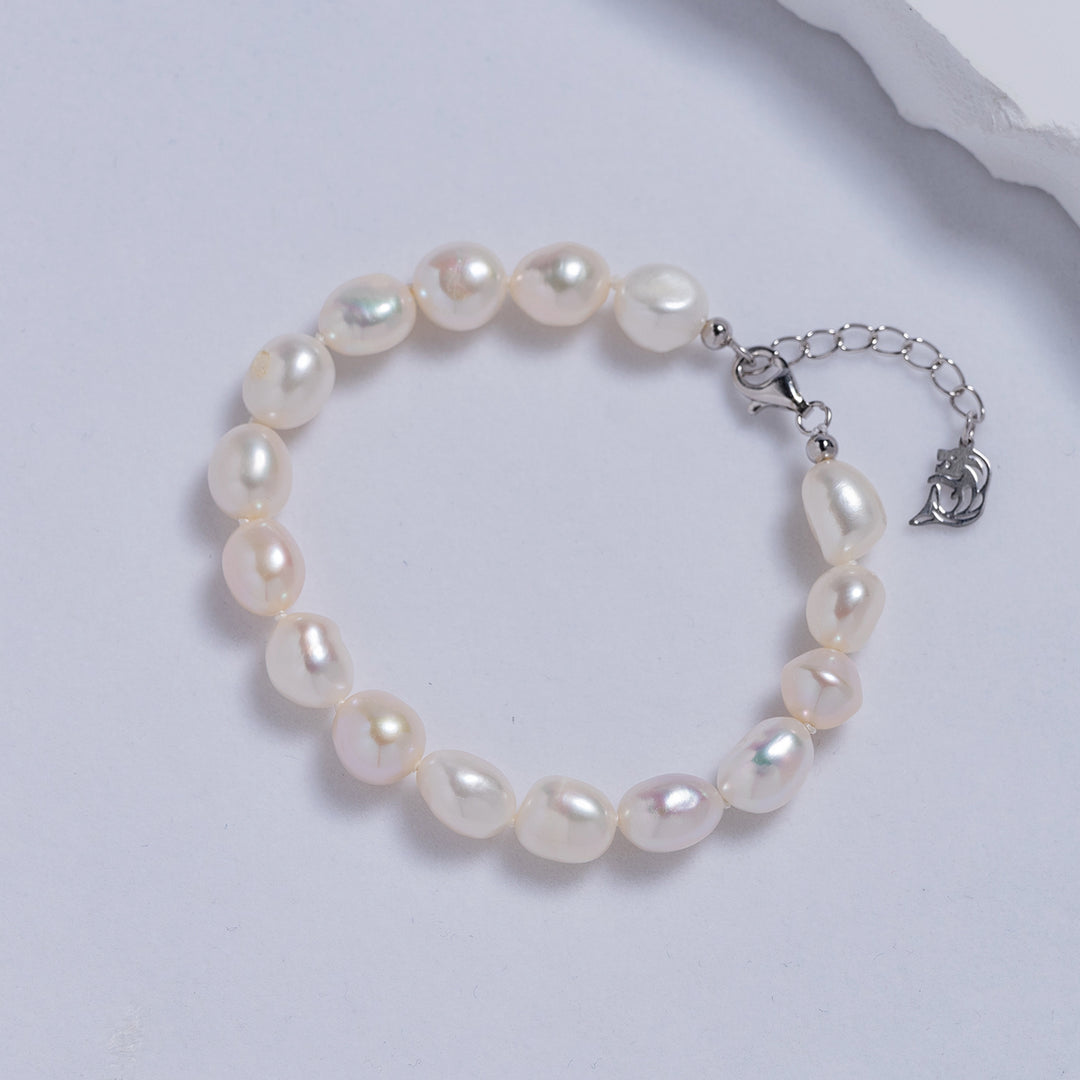 Baroque Freshwater Pearl Bracelet WB00191 | Rock - PEARLY LUSTRE