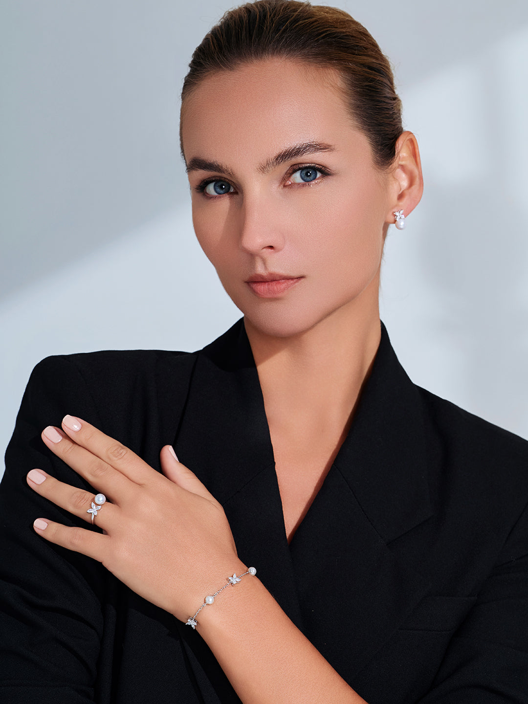 Bracciale con perle d&