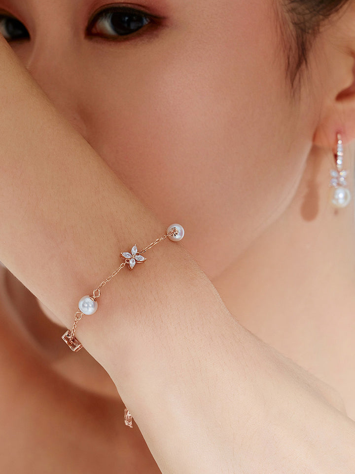 Erstklassiges Süßwasserperlenarmband WB00223| IMMERBLATT