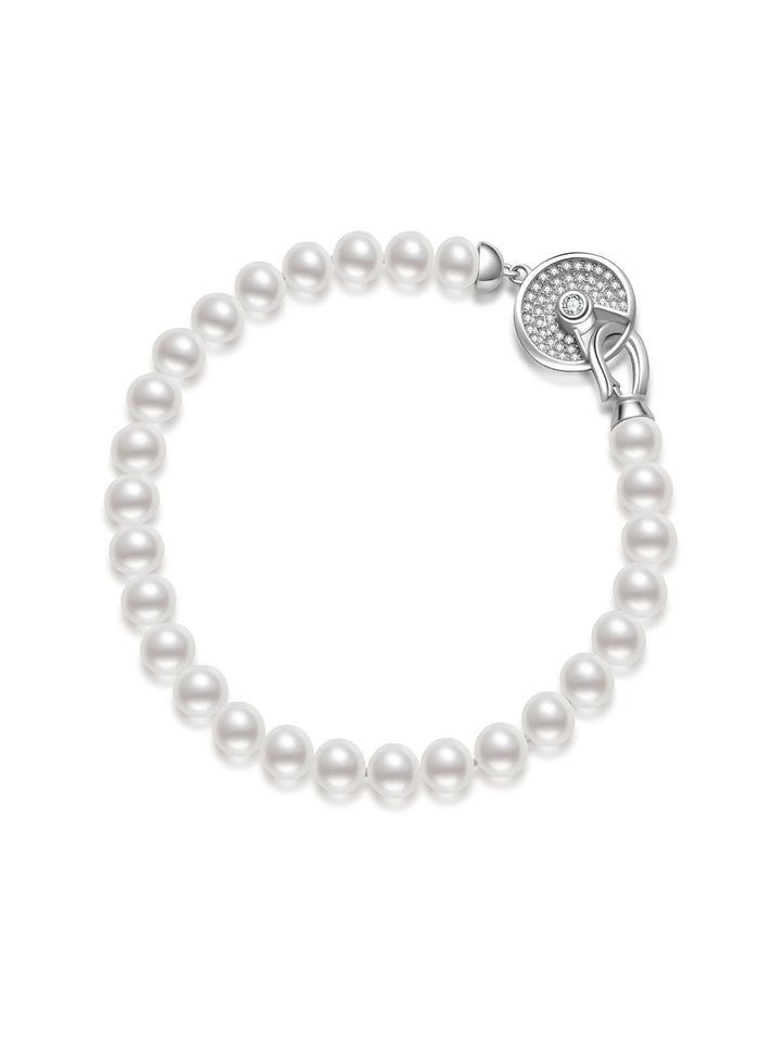 Bracciale con perle d&