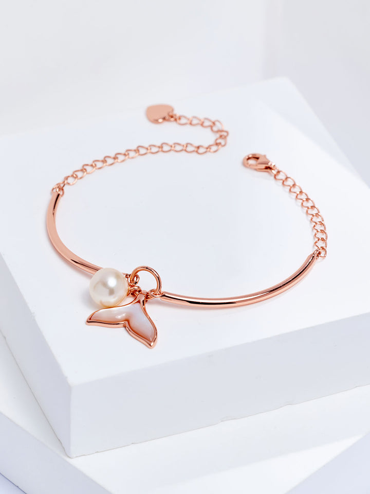 Top Glanz Süßwasserperlen Armband WB00227 | PERLMUTT