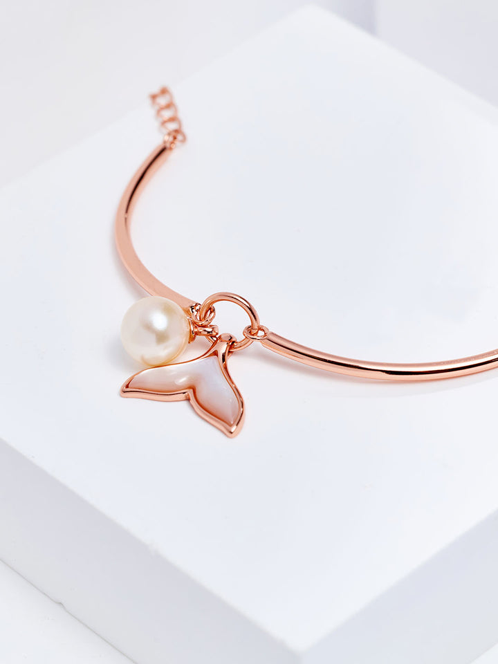 Top Glanz Süßwasserperlen Armband WB00227 | PERLMUTT