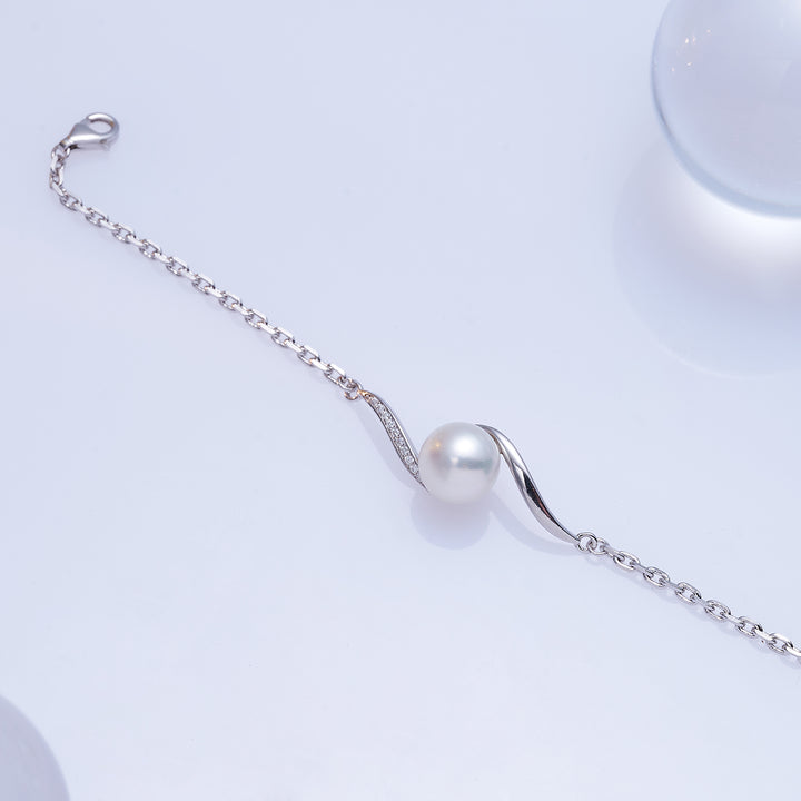 Pulseras de perlas de agua dulce de primera calidad WB00229 | Colección S