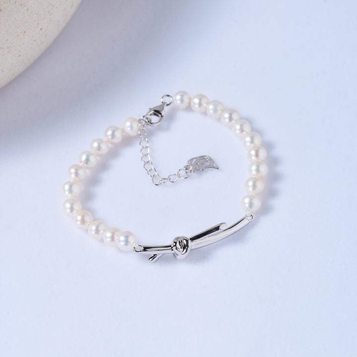 Bracciale con perle d'acqua dolce dalla lucentezza superiore WB00236 | Collezione X