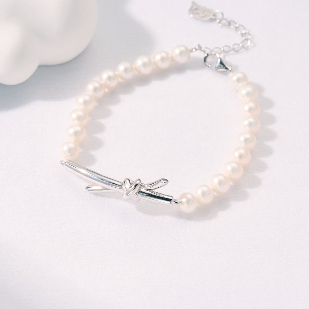 Bracciale con perle d'acqua dolce dalla lucentezza superiore WB00236 | Collezione X