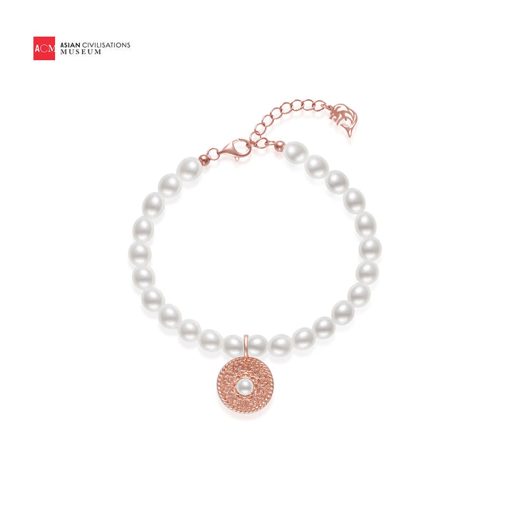 Bracelet de perles d'eau douce du Musée des civilisations asiatiques WB00237 | ACM