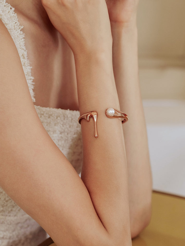 Bracciale con perle d&