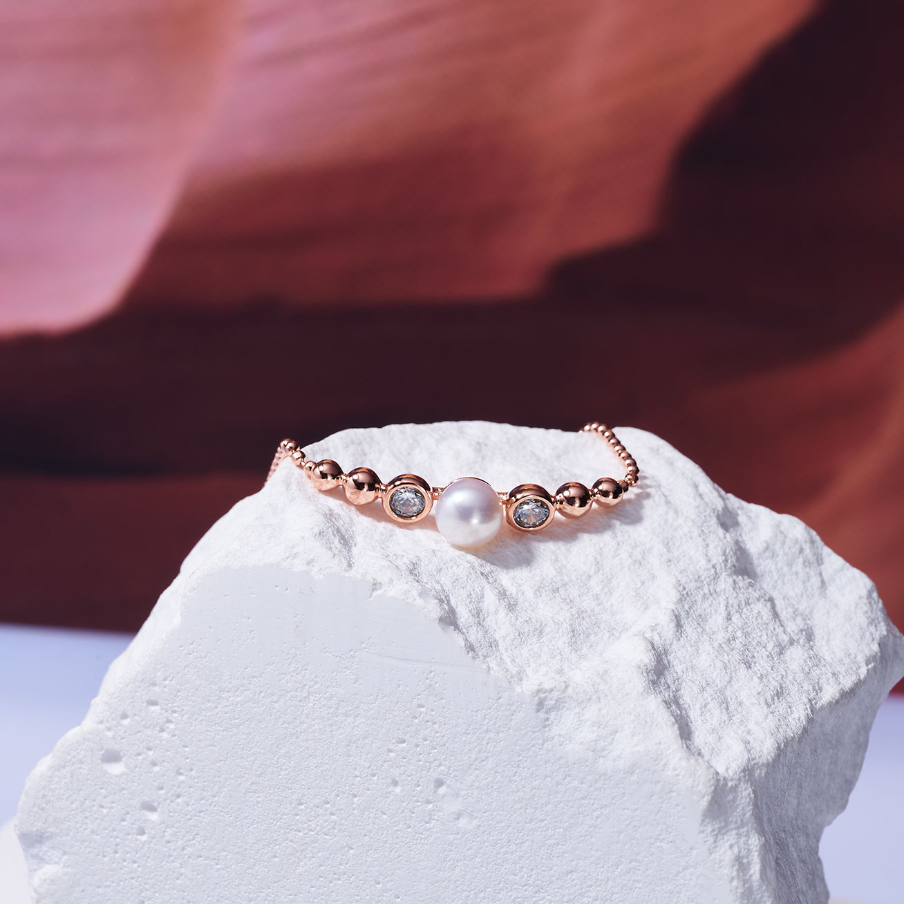 Top Grade Freshwater Pearl Bracelet WB00249| BUBBLE - PEARLY LUSTRE