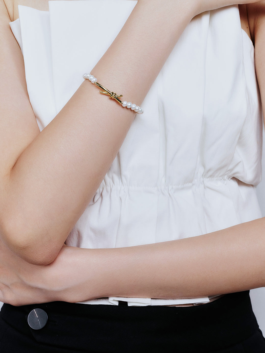 Pulsera de perlas de agua dulce Top Lustre WB00253 | Colección X