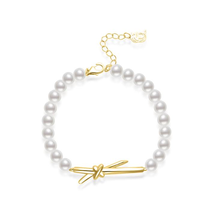 Bracciale con perle d'acqua dolce dalla lucentezza superiore WB00253 | Collezione X