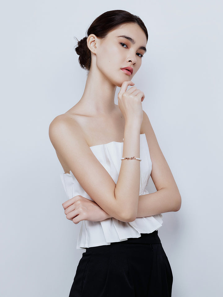 Pulsera de perlas de agua dulce Top Lustre WB00254 | Colección X