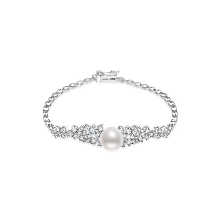 Bracciale con perle d'acqua dolce di prima qualità WB00255 | CELESTE