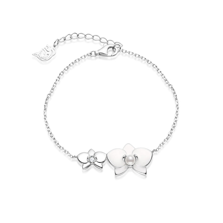 Bracciale con perle d'acqua dolce di prima qualità WB00256 | ORCHIDEA