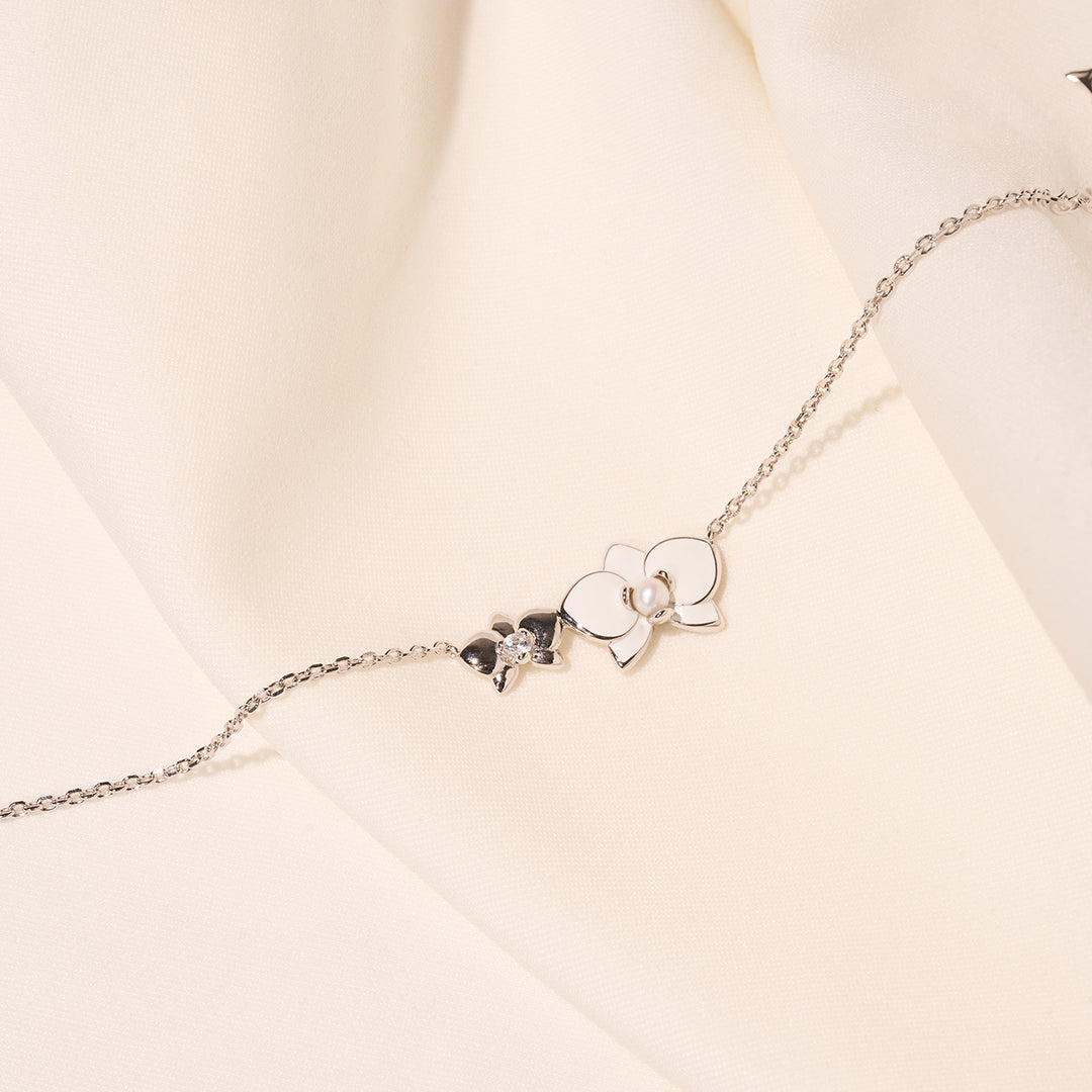 Top Grade Freshwater Pearl Bracelet WB00256 | ORCHID - PEARLY LUSTRE