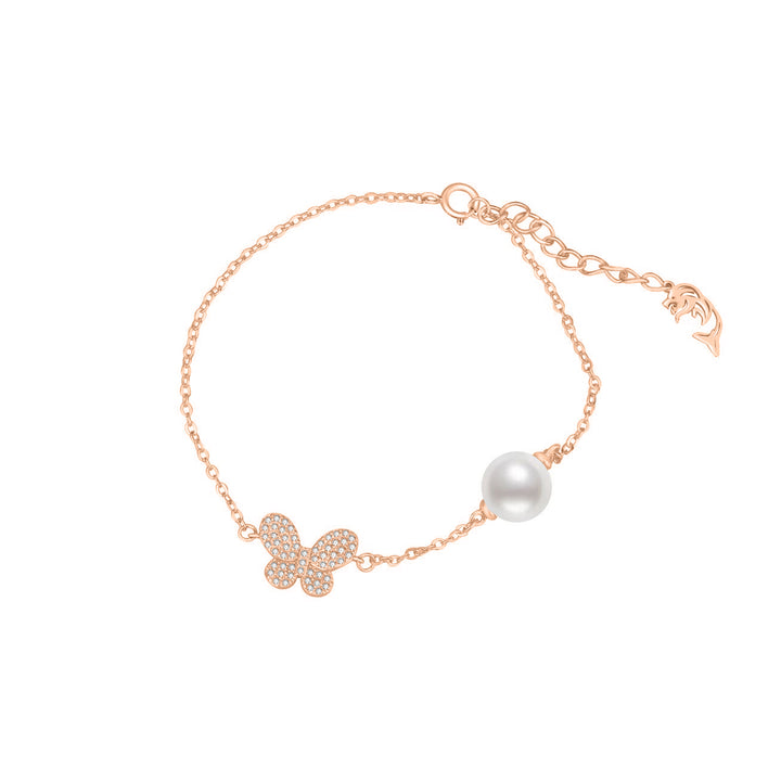 Elegante pulsera de perlas de agua dulce WB00257 | JARDINES