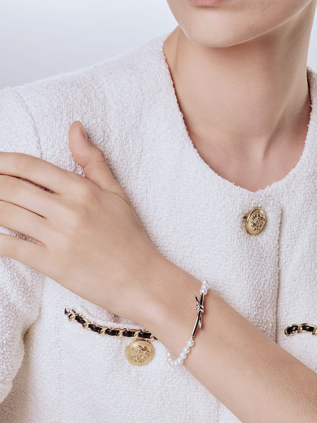 Pulsera de perlas de agua dulce WB00259 | Colección X