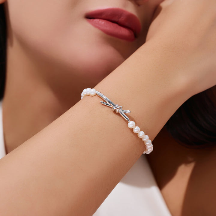 Freshwater Pearl Bracelet WB00259 | X Collection - PEARLY LUSTRE