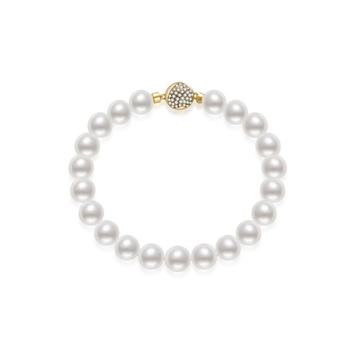 Bracciale con perle d'acqua dolce dalla lucentezza superiore WB00261