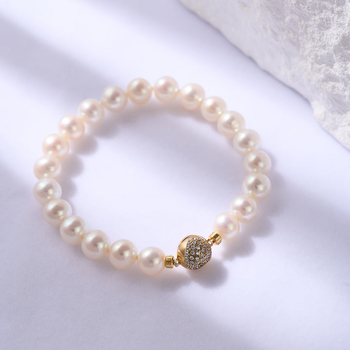 Bracelet de perles d'eau douce Top Lustre WB00261