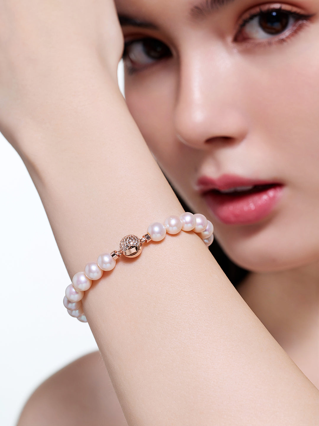 أعلى بريق سوار لؤلؤ المياه العذبة WB00264