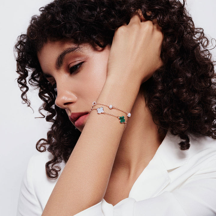 최고급 담수 진주 팔찌 WB00281 | 자개