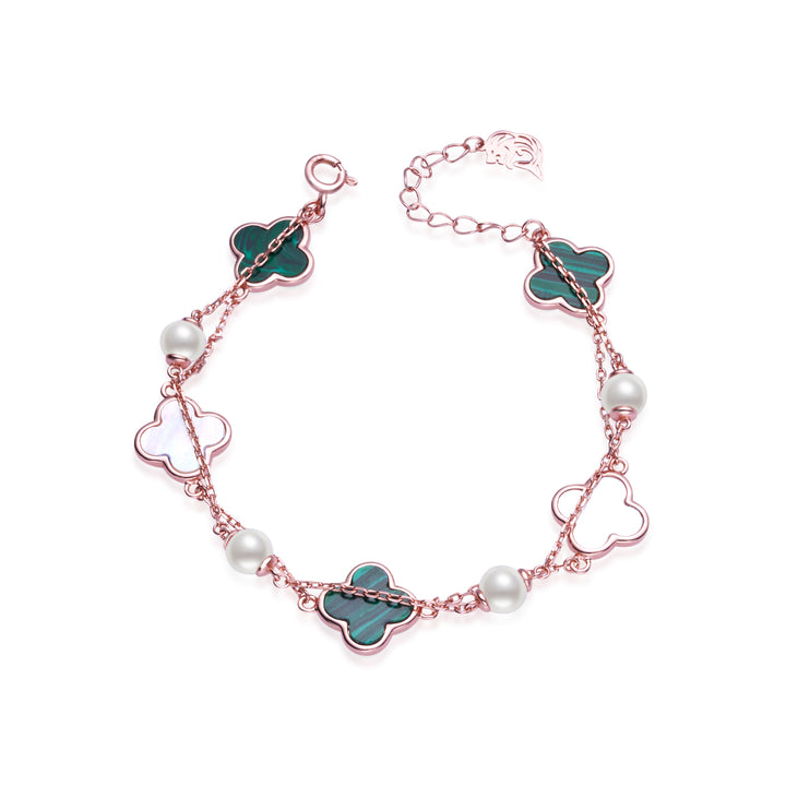 Elegante pulsera de perlas de agua dulce WB00266