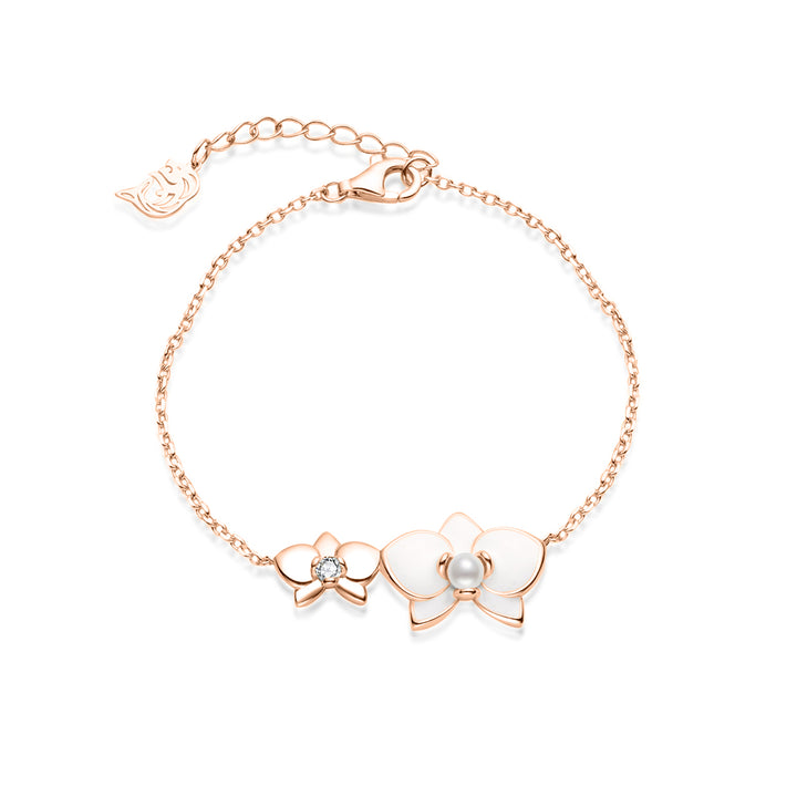 Bracciale con perle d'acqua dolce di prima qualità WB00268 | ORCHIDEA