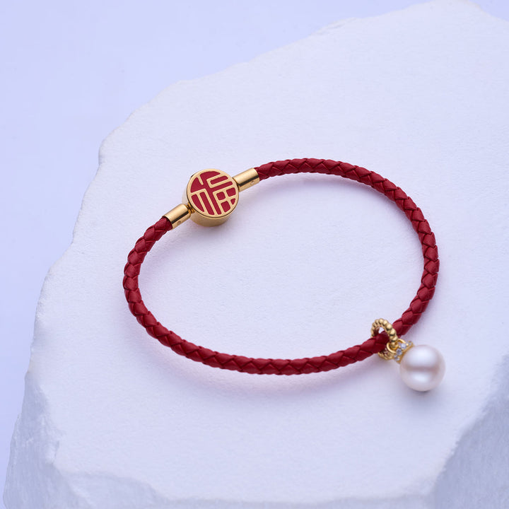 Bracciale con perle d'acqua dolce di prima qualità WB00271