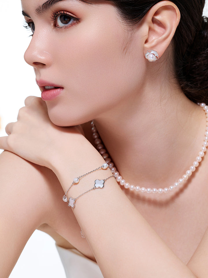 Gelang Mutiara Air Tawar Gred Atas WB00276 | IBU MUTIARA
