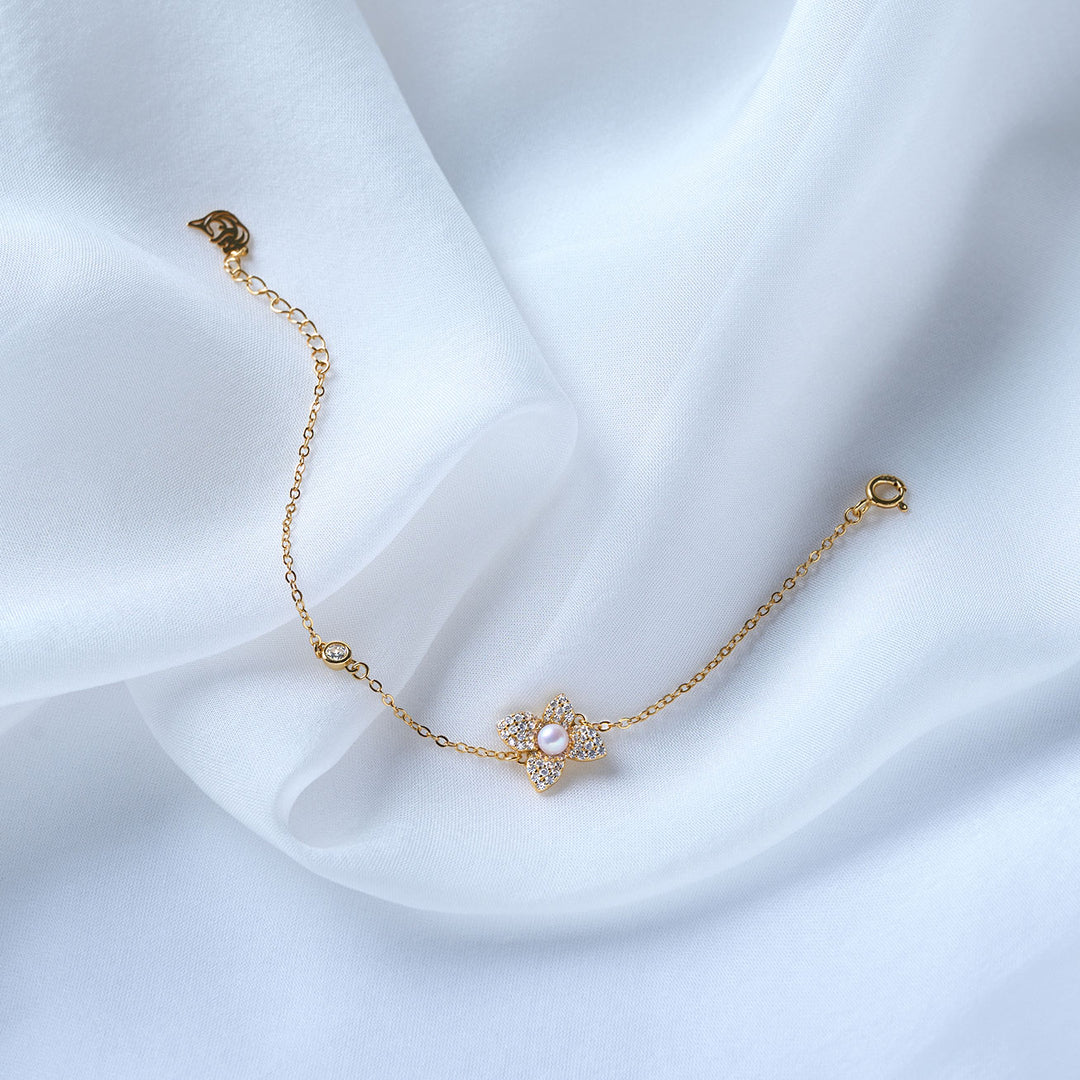 Gelang Mutiara Air Tawar Kelas Atas WB00282 | BLOOM