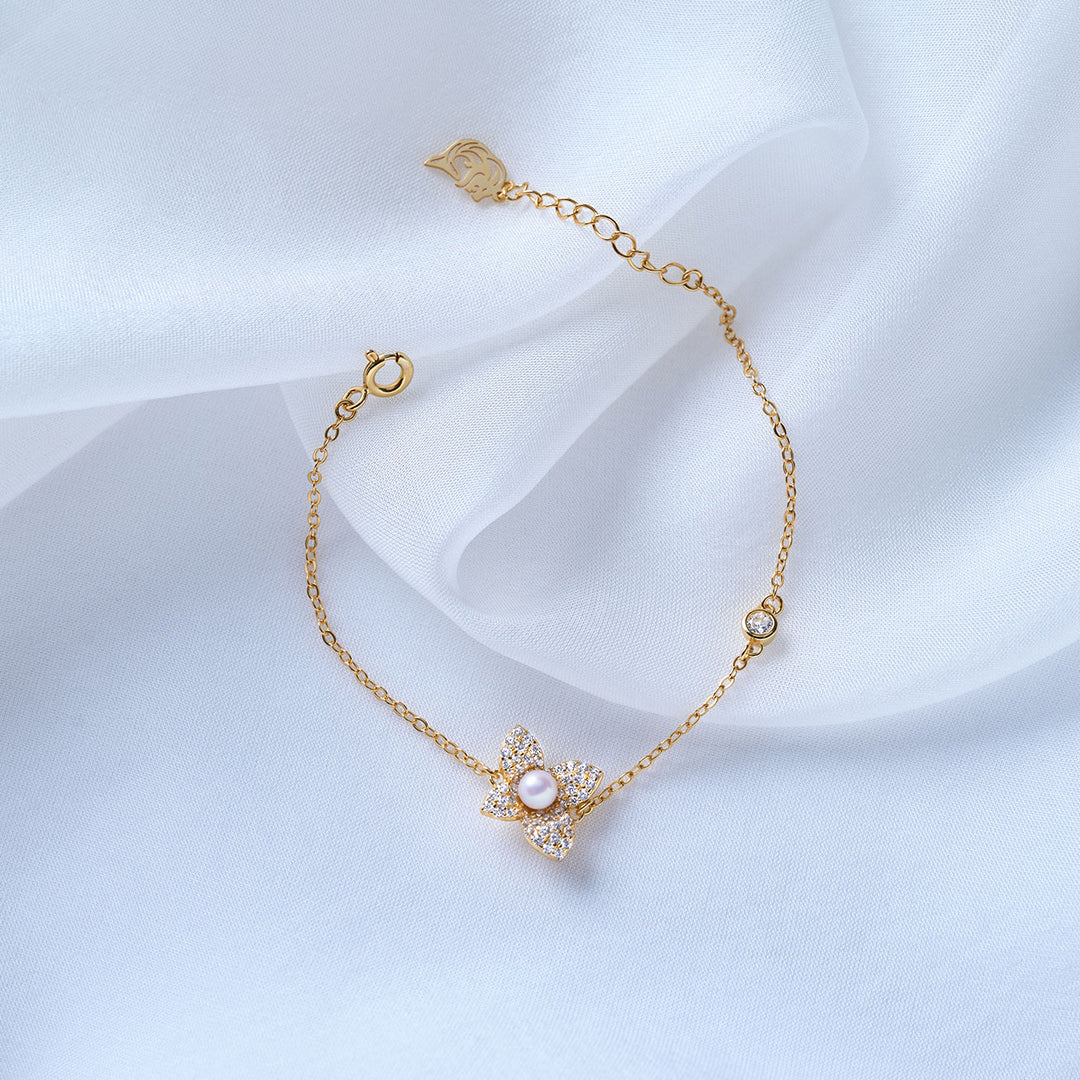 Gelang Mutiara Air Tawar Kelas Atas WB00282 | BLOOM