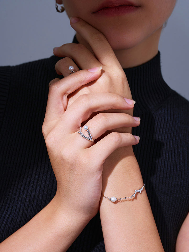 Top Grade Freshwater Pearl Ring WR00350 | ROSE