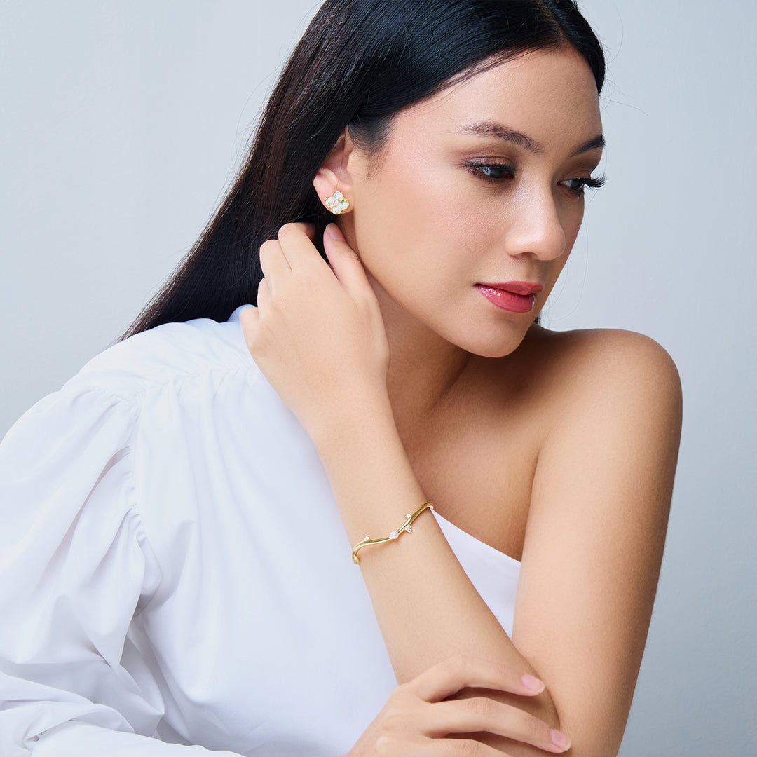 Top-Qualität Süßwasserperlenarmbänder WB00287 | ROSE