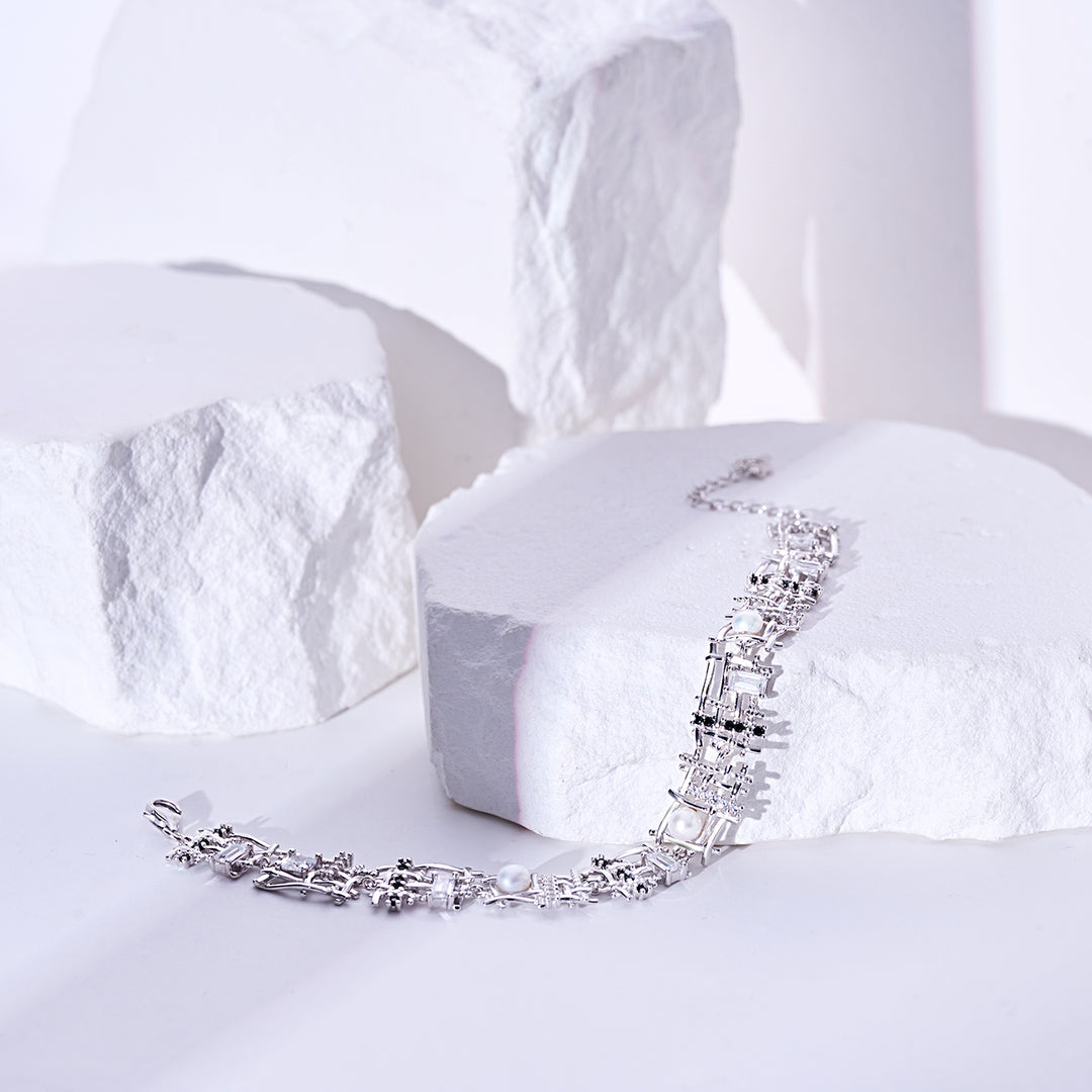 Top Grade Freshwater Pearl Bracelet WB00292 | TWEED - PEARLY LUSTRE