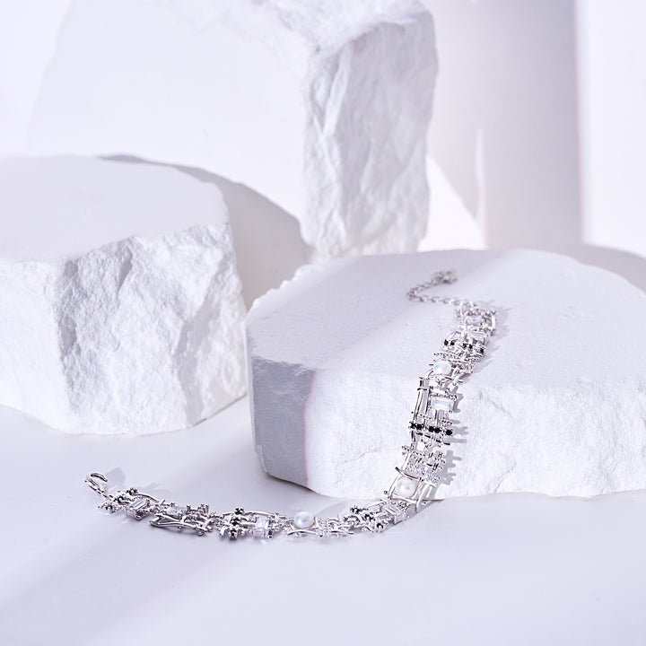 Top Grade Freshwater Pearl Bracelet WB00292 | TWEED - PEARLY LUSTRE