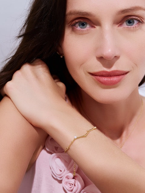 Braccialetti di Perle d'Acqua Dolce di Prima Qualità WB00293 | ROSE