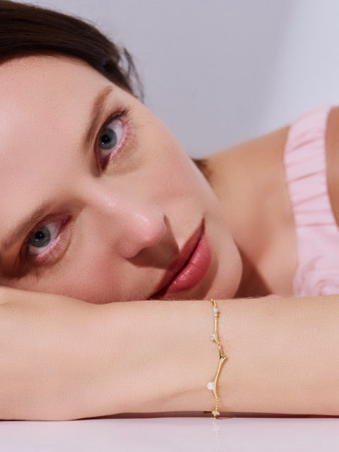 Braccialetti di Perle d'Acqua Dolce di Prima Qualità WB00293 | ROSE
