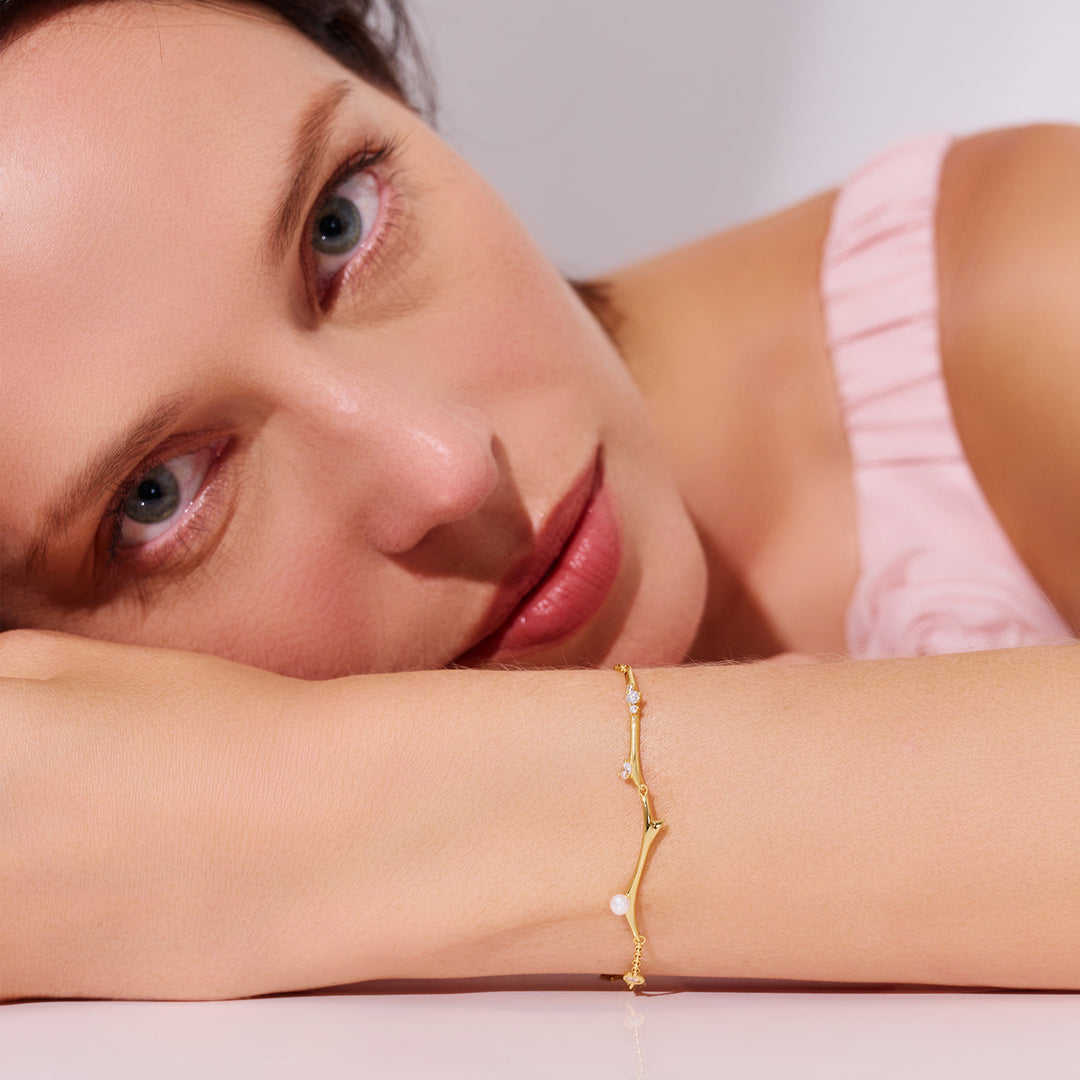 Top Grade Freshwater Pearl Bracelets WB00293 | ROSE - PEARLY LUSTRE