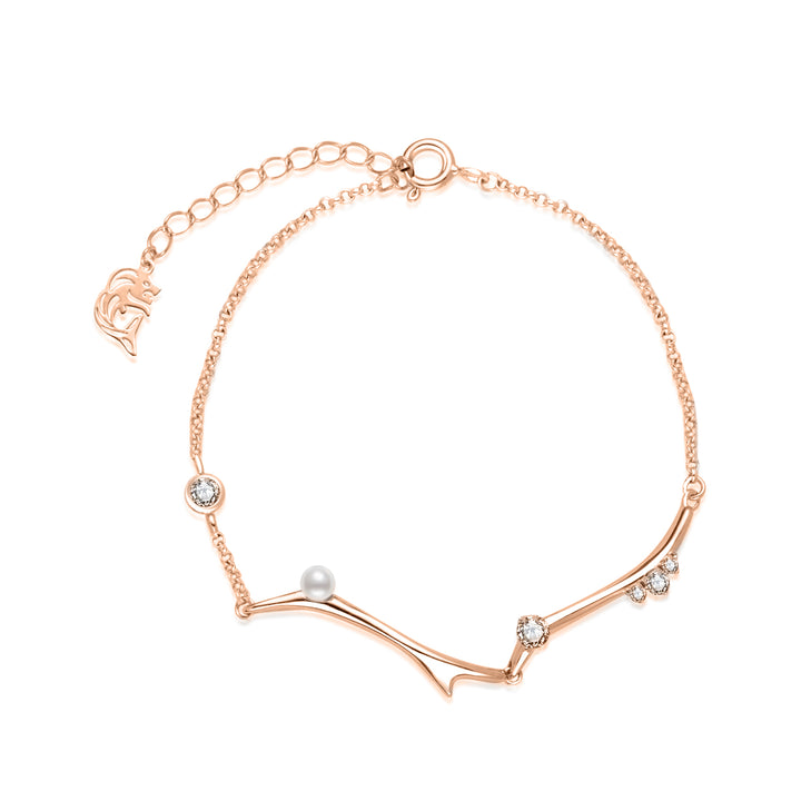 Top Grade Freshwater Pearl Bracelets WB00300 | ROSE - PEARLY LUSTRE