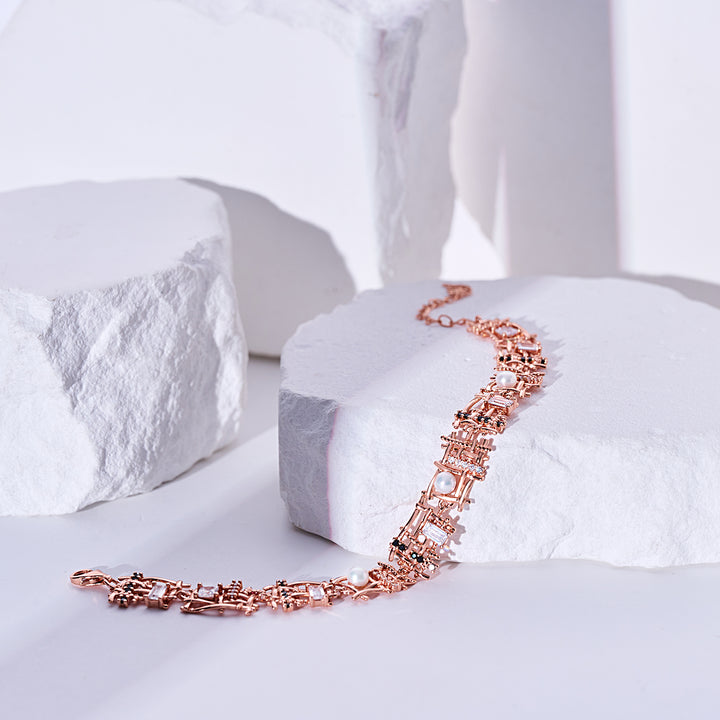 Top Grade Freshwater Pearl Bracelet WB00304 | TWEED - PEARLY LUSTRE