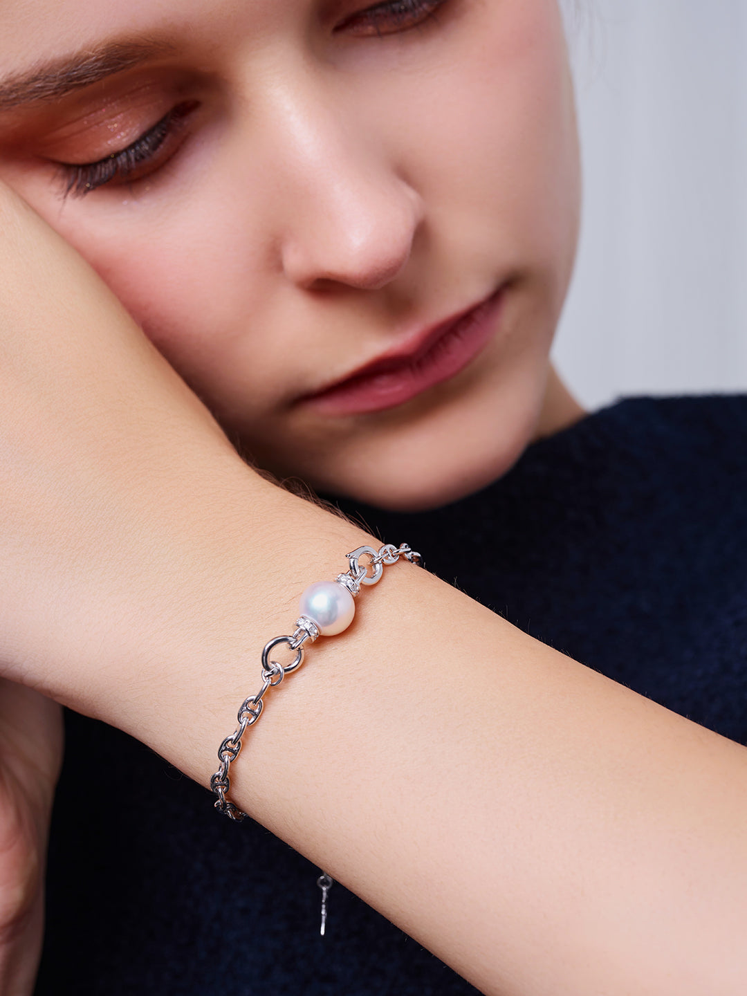 سوار لؤلؤ مائي عذب عالي الجودة WB00305 | CONNECT