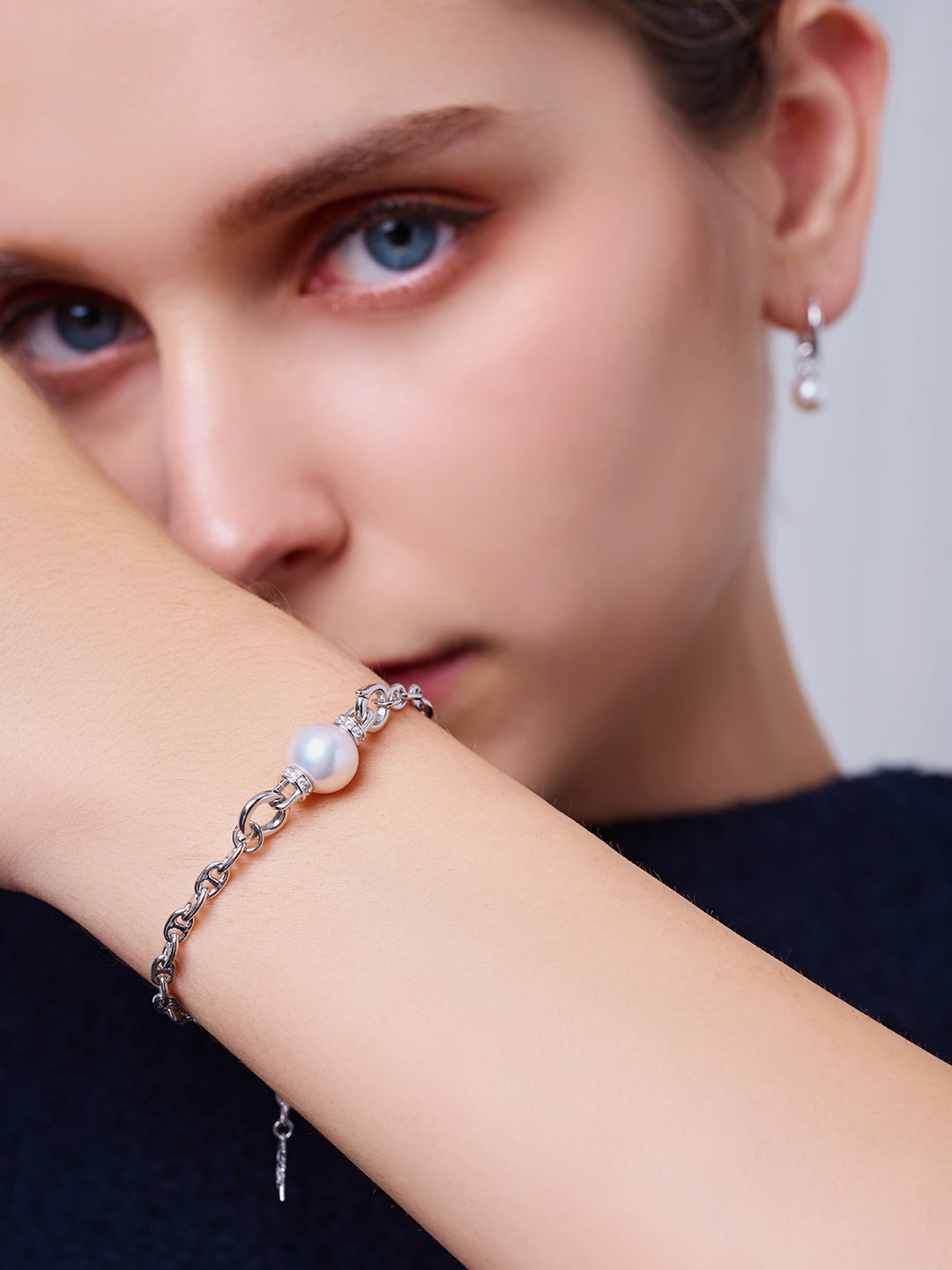 سوار لؤلؤ مائي عذب عالي الجودة WB00305 | CONNECT